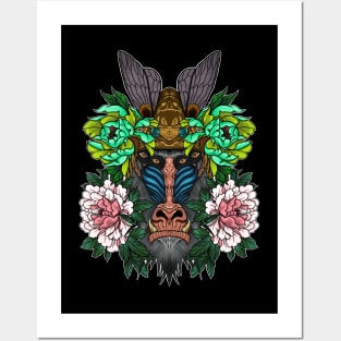 Mandrill Posters and Art